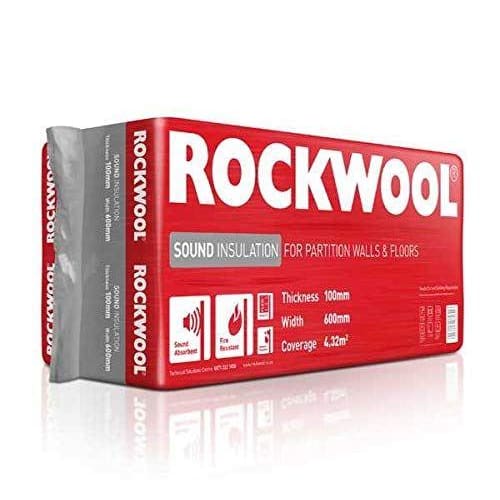 Rockwool Sound Insulation 100mm (4.32m2 per Pack) (5405089464483)