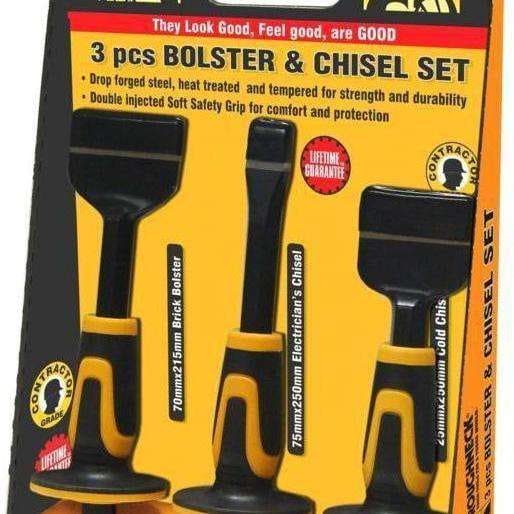 Roughneck Bolster & Chisel Set 3 Piece Set-Armstrong Supplies (1482698358832)