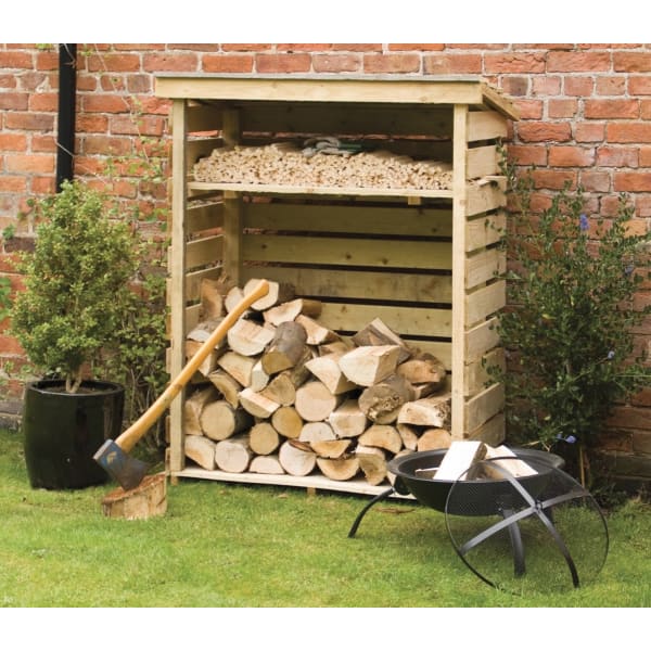 Small Wooden Log Store (5802972545187)