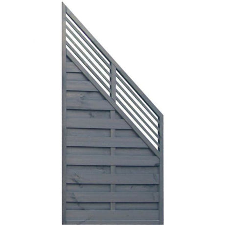 Sorrento Slat Top Painted Screen Angled - Fence Panels (5666483830947)