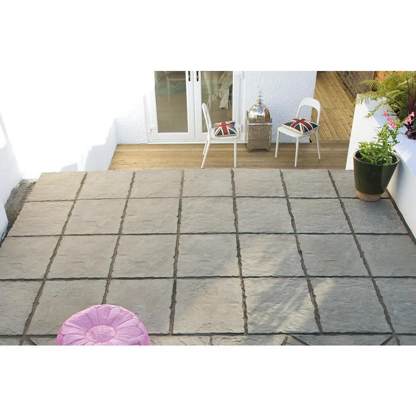 Stratford 5.76m Concrete Paving Patio Kit Parisian - Armstrong Cheshire