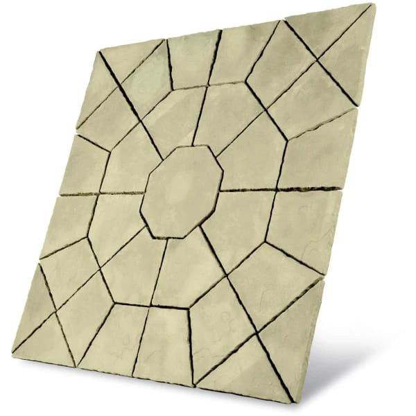 Stratford Octagon Concrete Paving Patio Kit Parisian 5.06m2 - Armstrong Cheshire