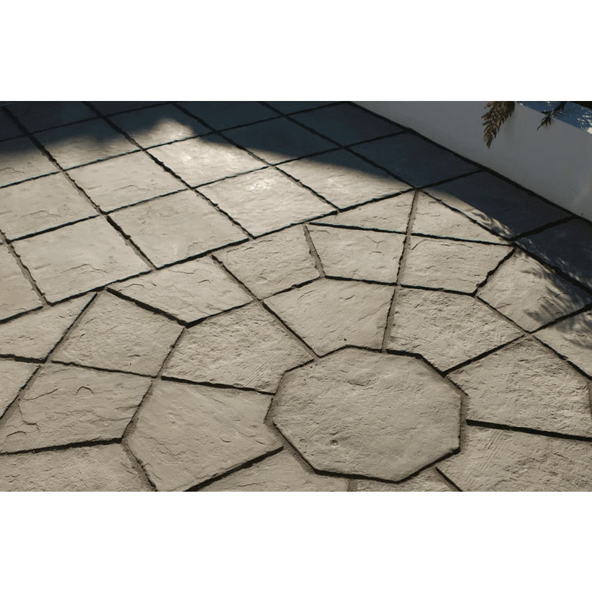 Stratford Octagon Concrete Paving Patio Kit Parisian 5.06m2 - Armstrong Cheshire