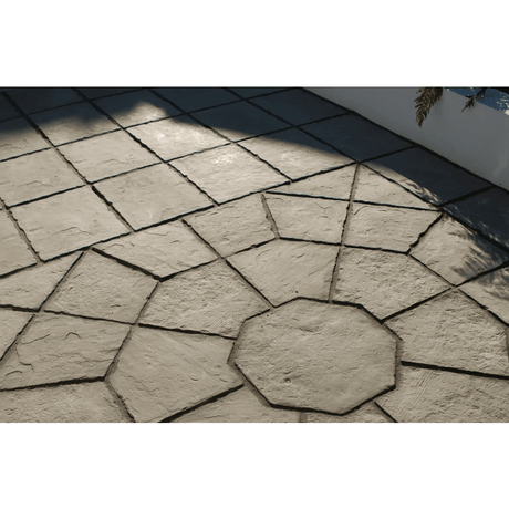 Stratford Octagon Concrete Paving Patio Kit Parisian 5.06m2 - Armstrong Cheshire
