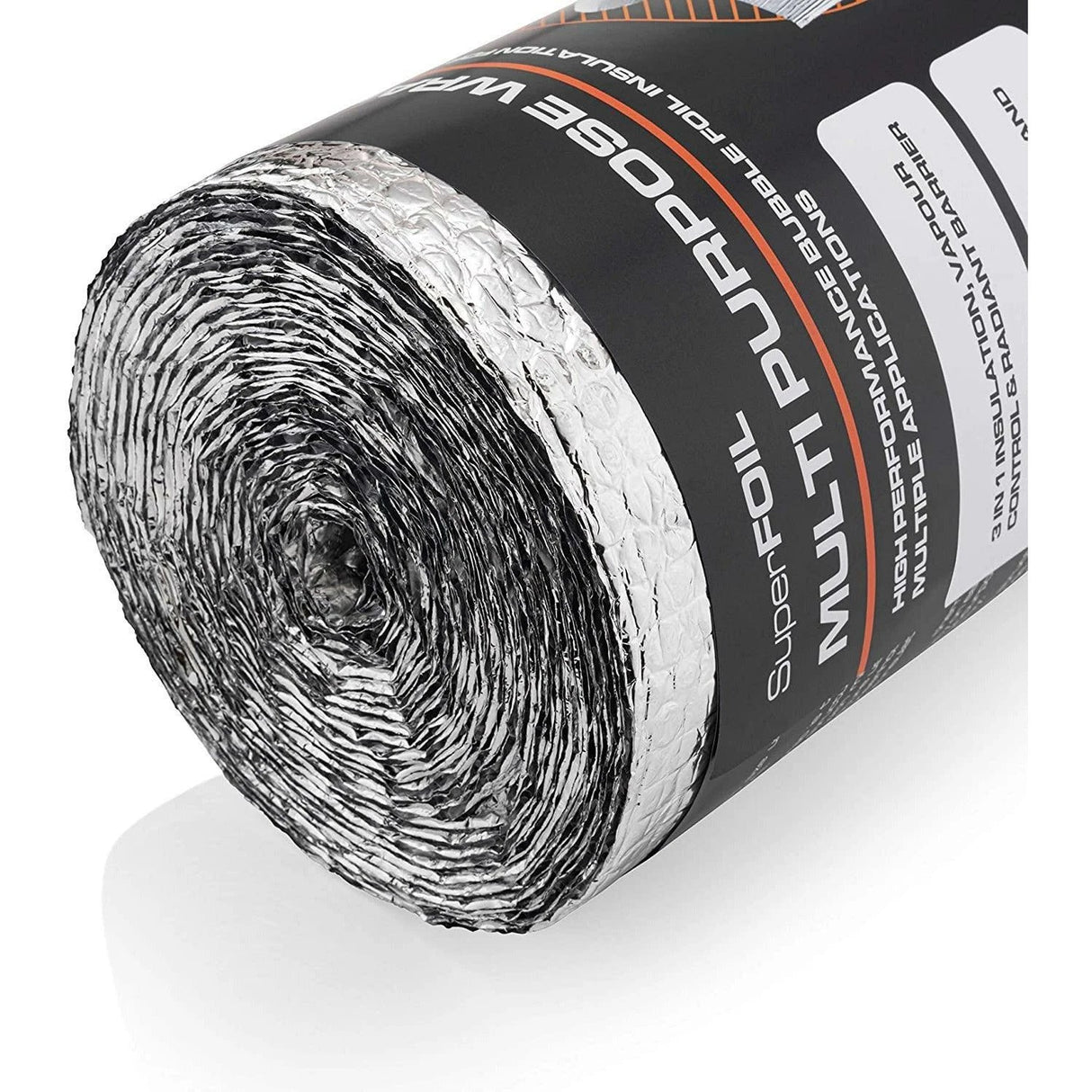 SuperFOIL Multi Purpose Insulation High Performance Reflective Bubble Foil Wrap for Multiple DIY Applications 0.6m x 7.5m - Armstrong Cheshire