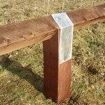 Treated Birdsmouth Post Knee Rail Fencing 100 x 100mm (4x4 Inch) - Armstrong Cheshire