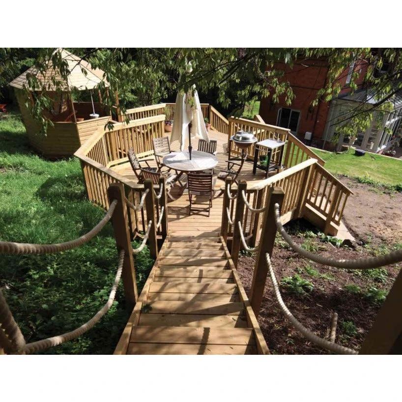 Treated Timber Decking Board 145mm x 27mm Finished Size - Armstrong Cheshire