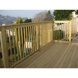 Treated Timber Decking Board 145mm x 27mm Finished Size - Armstrong Cheshire
