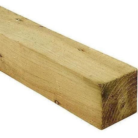 Treated Timber Fence Post 1.8m x 75 x 75mm 3" x3" Pack of 6-Ashby Harrington-Armstrong Supplies (3905594753072)