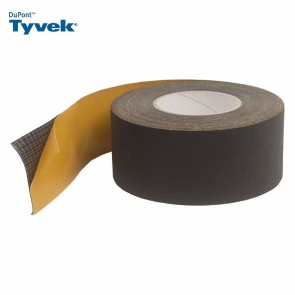 Tyvek UV Facade Black Single Sided Tape 75mm x 25m (6082539258035)