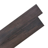 wood effect vinyl flooring Dark Brown