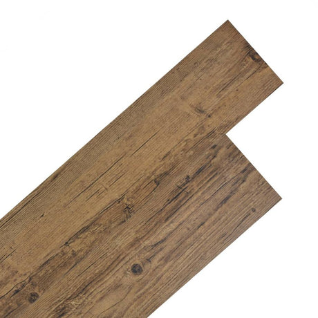 wood effect vinyl flooring plank Walnut Brown