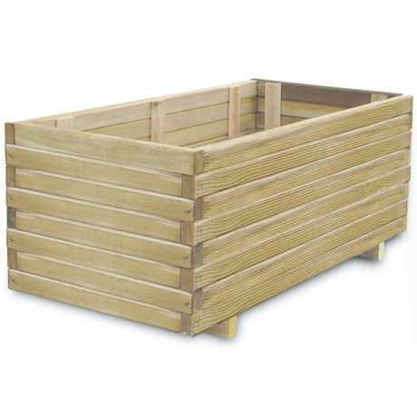 Raised Bed 100x50x40 cm Wood Rectangular - Armstrong Supplies