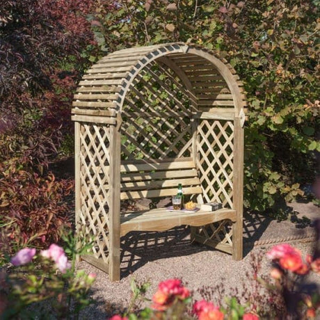 Victoria Curved Roof Garden Arbour (5741073891491)